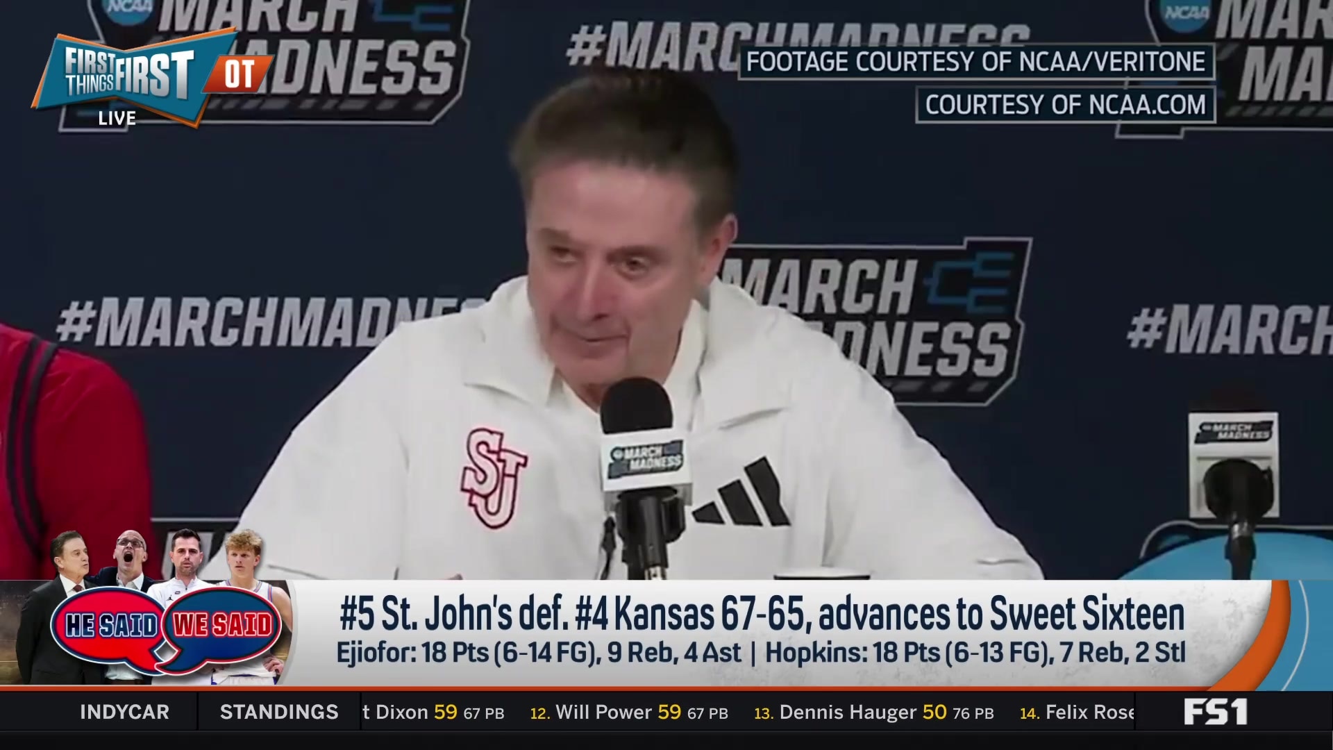 Rick Pitino on Dylan Darling's game-winning shot