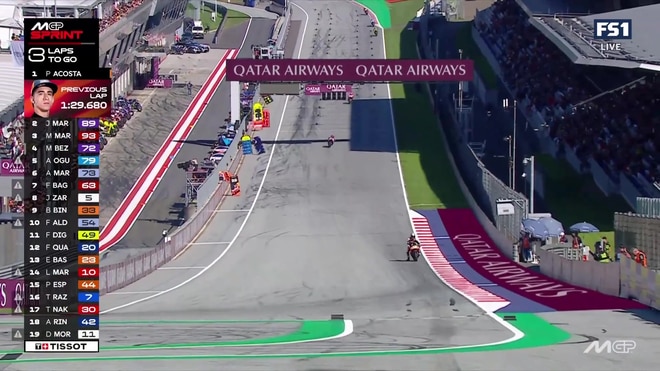 Franco Morbidelli and Pedro Acosta crash out of Austrian GP Sprint
