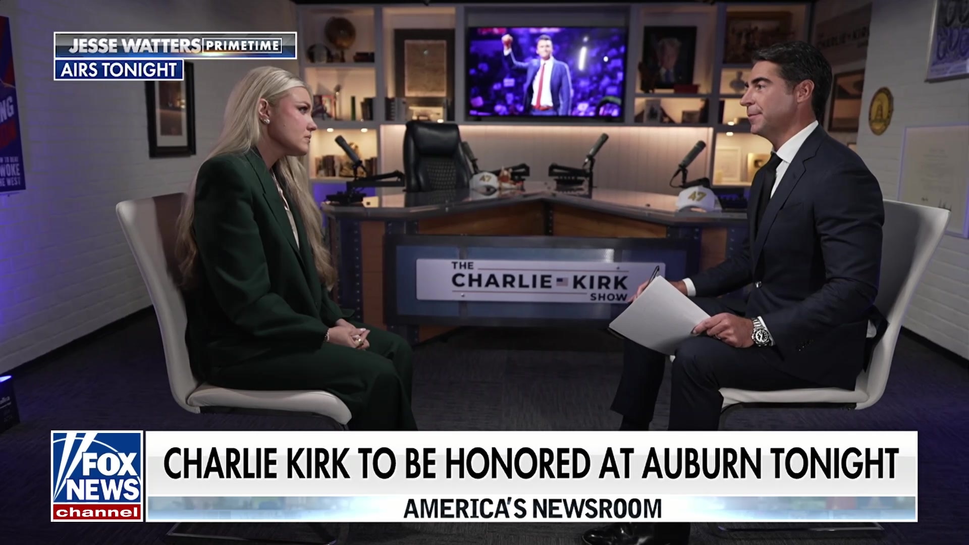 Erika Kirk tearfully recounts late husband Charlie's 'smirk' in hospital after shooting