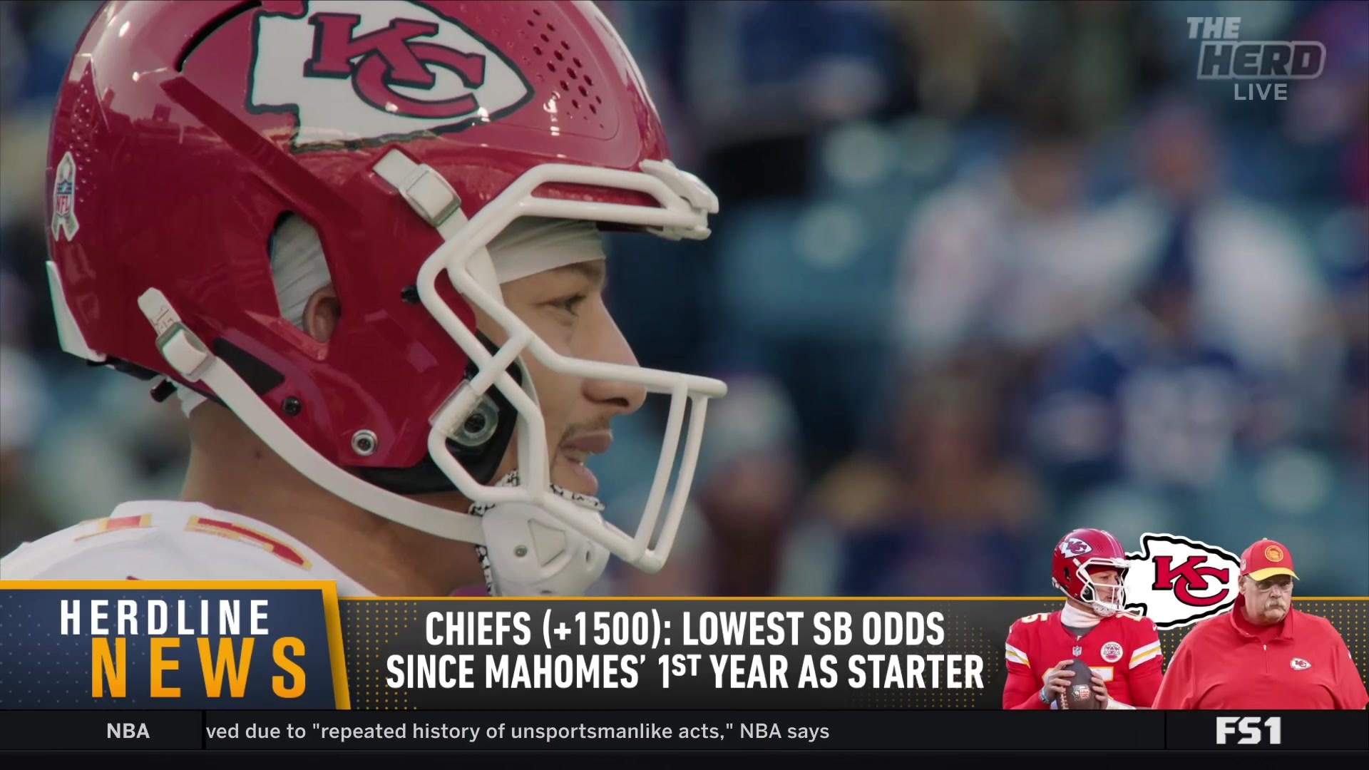 Kansas City Chiefs' lowest Super Bowl odds since Mahomes' first year as starter