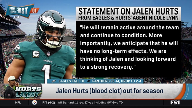 Jalen Hurts sidelined for season; Nick Sirianni dodges timeline questions