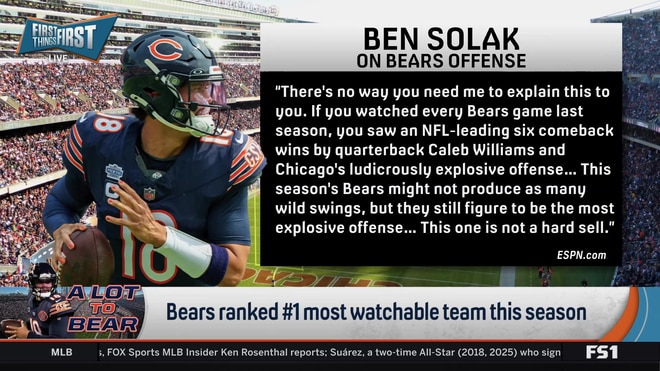 Are the Chicago Bears really the NFL's most watchable team?