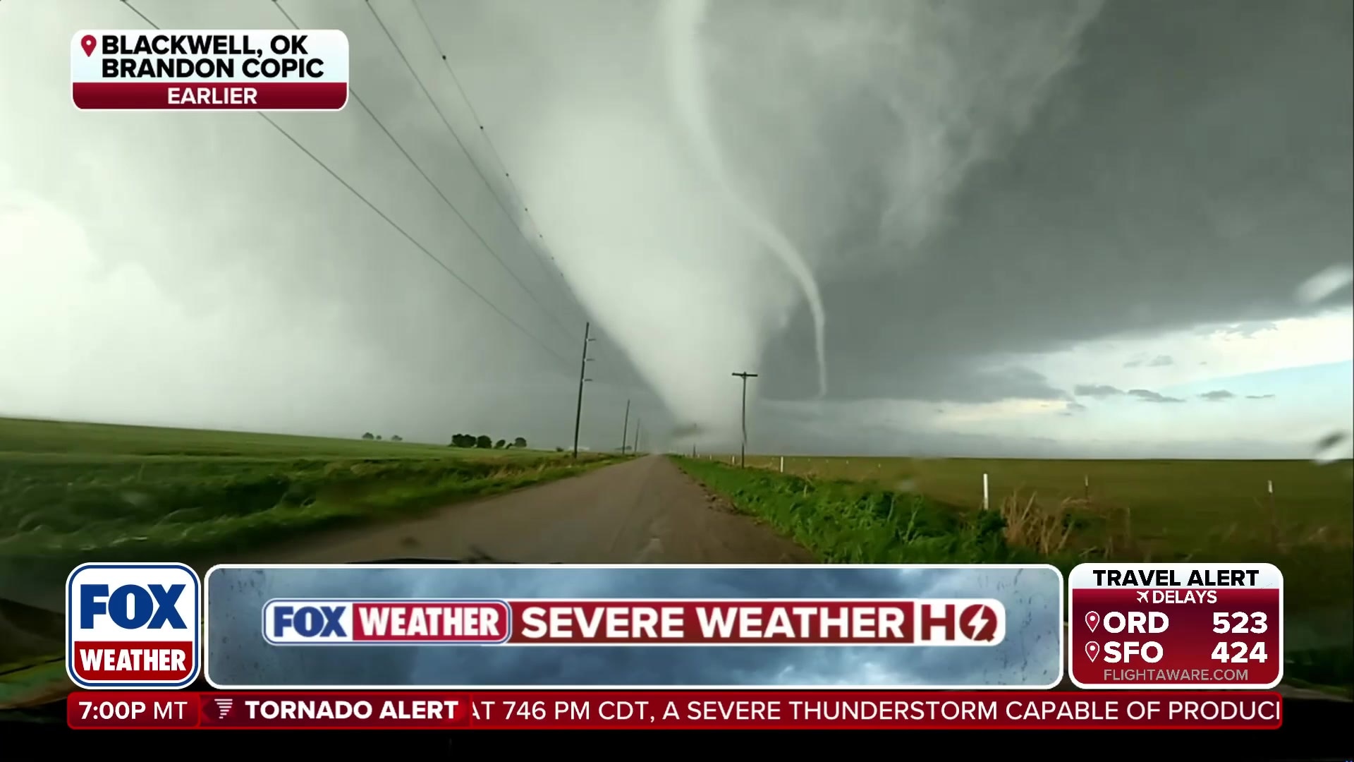 Storm chaser captures intense tornado