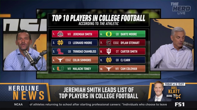 Colin Cowherd reacts to controversial college football rankings