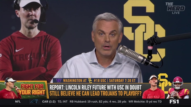 Colin Cowherd questions Lincoln Riley's future with the USC Trojans