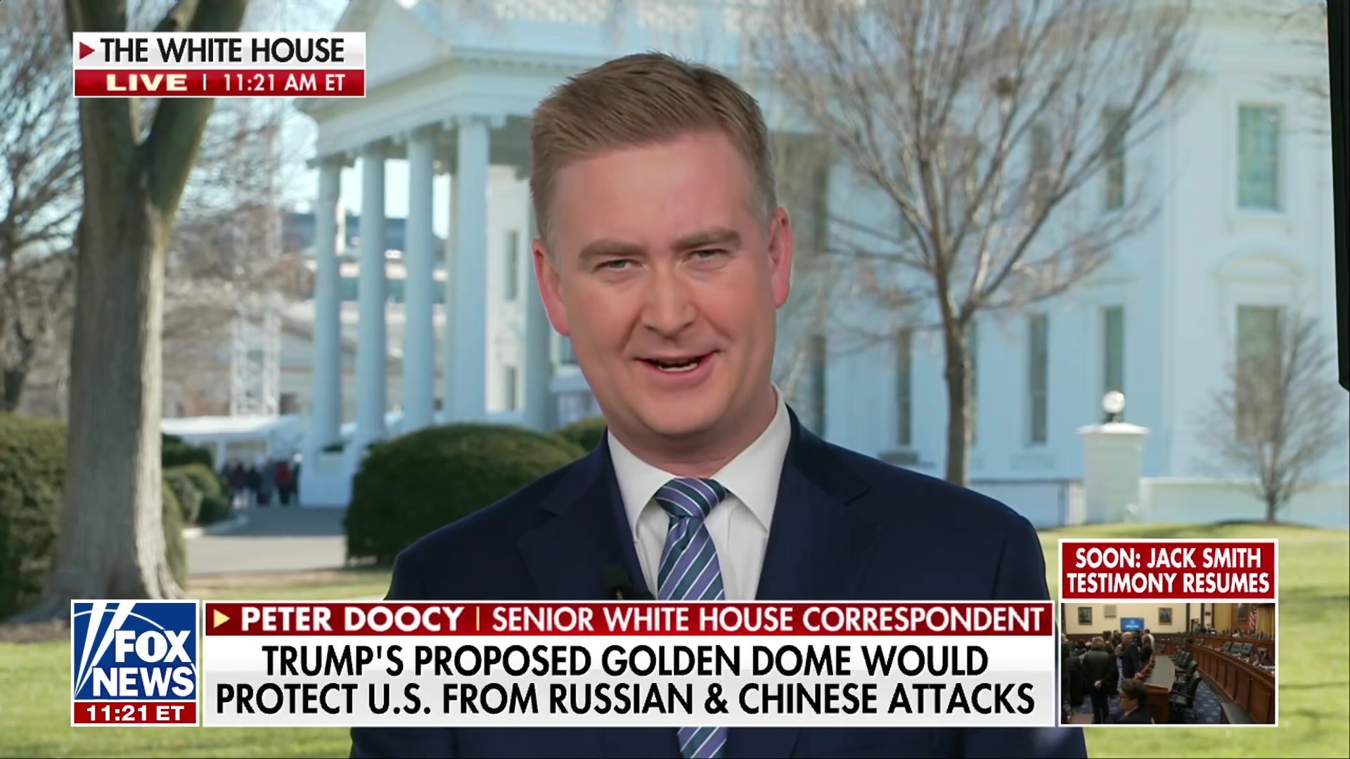 Peter Doocy reports on Trump's proposed "Golden Dome" for Greenland to counter Russian and Chinese threats