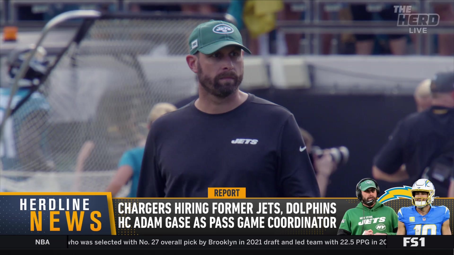 Adam Gase hired by Chargers as pass game coordinator