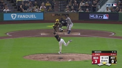 Jahmai Jones hits an RBI single to left field