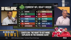 Chiefs' draft strategy: Offensive tackle vs. running back