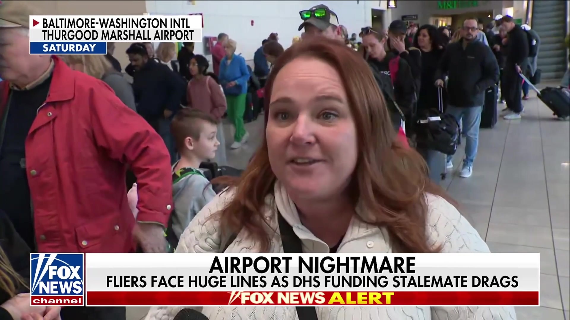 Frustrated travelers face 4-hour airport lines, abandoning spring break trips due to government shutdown