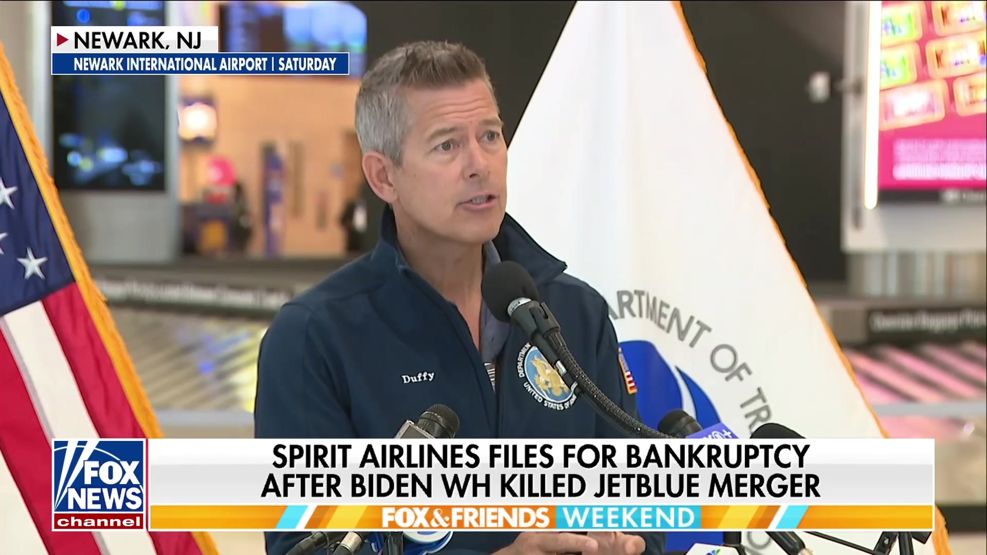 Sean Duffy Blames Biden Administration for Spirit Airlines Bankruptcy