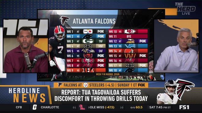 Colin Cowherd and Jason McIntyre predict a brutal start for the Falcons