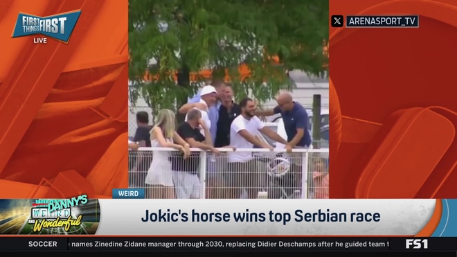 Nikola Jokic celebrates horse race victory with more joy than NBA Finals