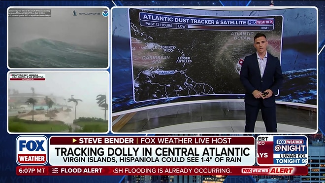 Tropical Storm Dolly tracks toward Caribbean