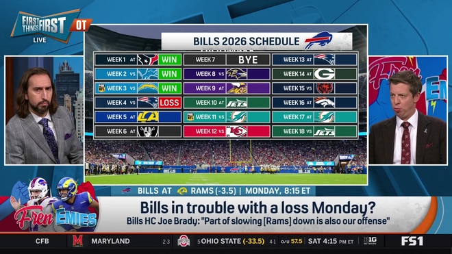 Are the Buffalo Bills in trouble with a loss to the Rams?