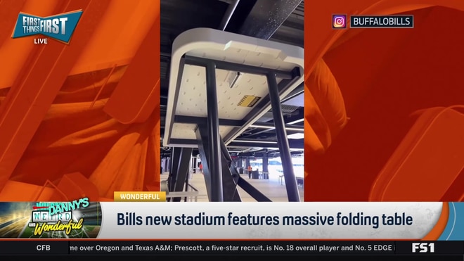 Buffalo Bills' new stadium features a giant folding table