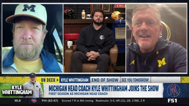 Kyle Whittingham joins Wake Up Barstool as Michigan's simulated head coach