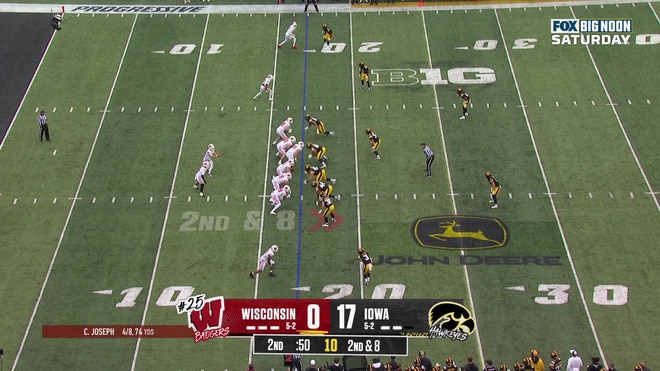 Colton Joseph fumbles, recovered by Jayden Montgomery