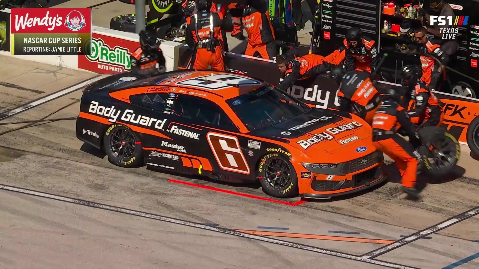 Brad Keselowski's pit stop strategy for stage points
