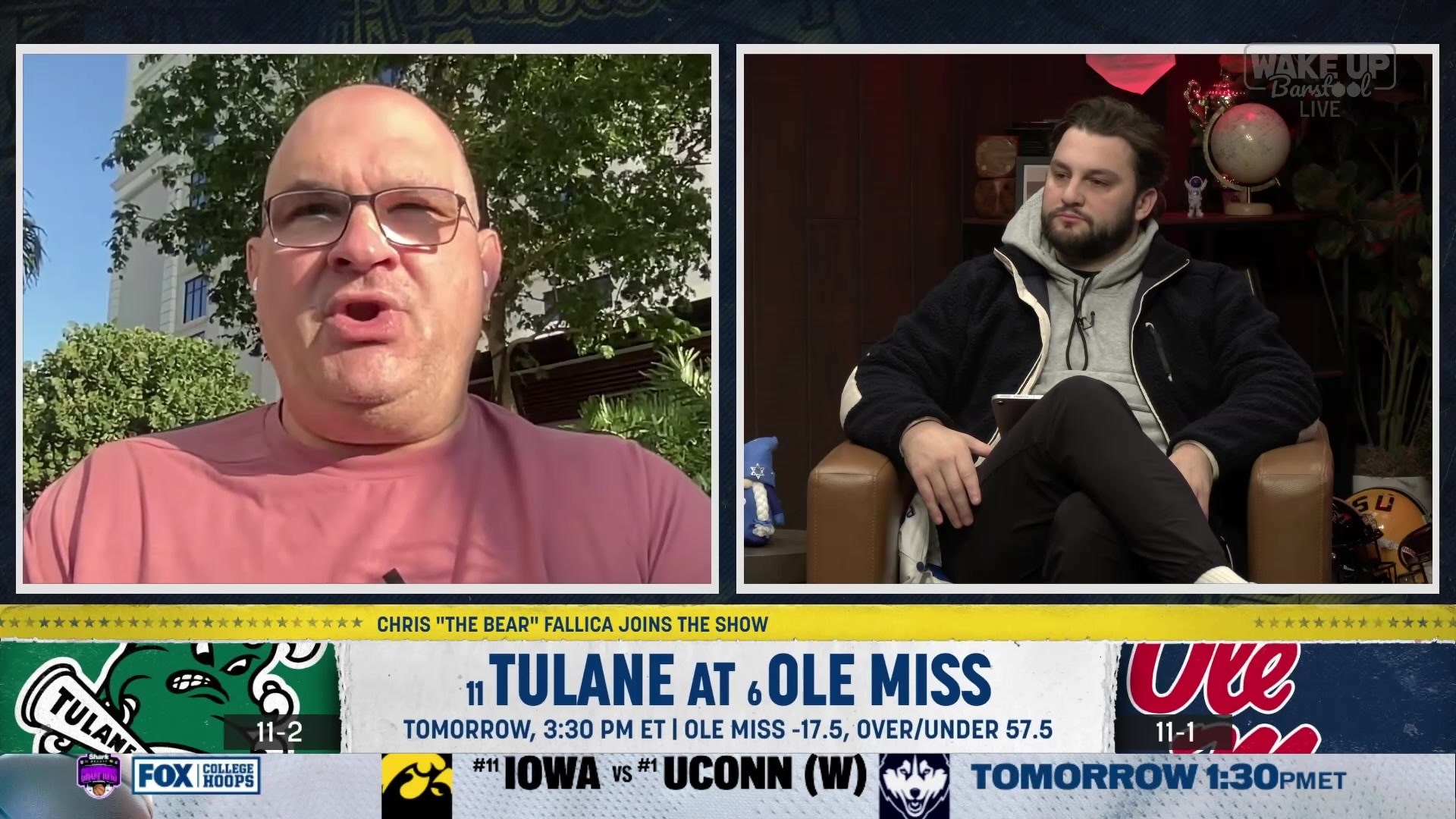 Chris "The Bear" Fallica's picks for Tulane and James Madison games