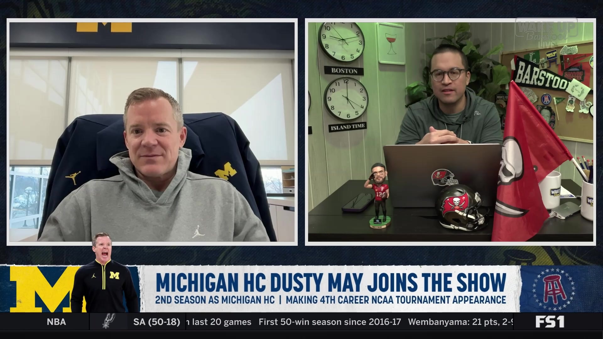 Michigan HC Dusty May on recruiting 'extra large' players for rim protection