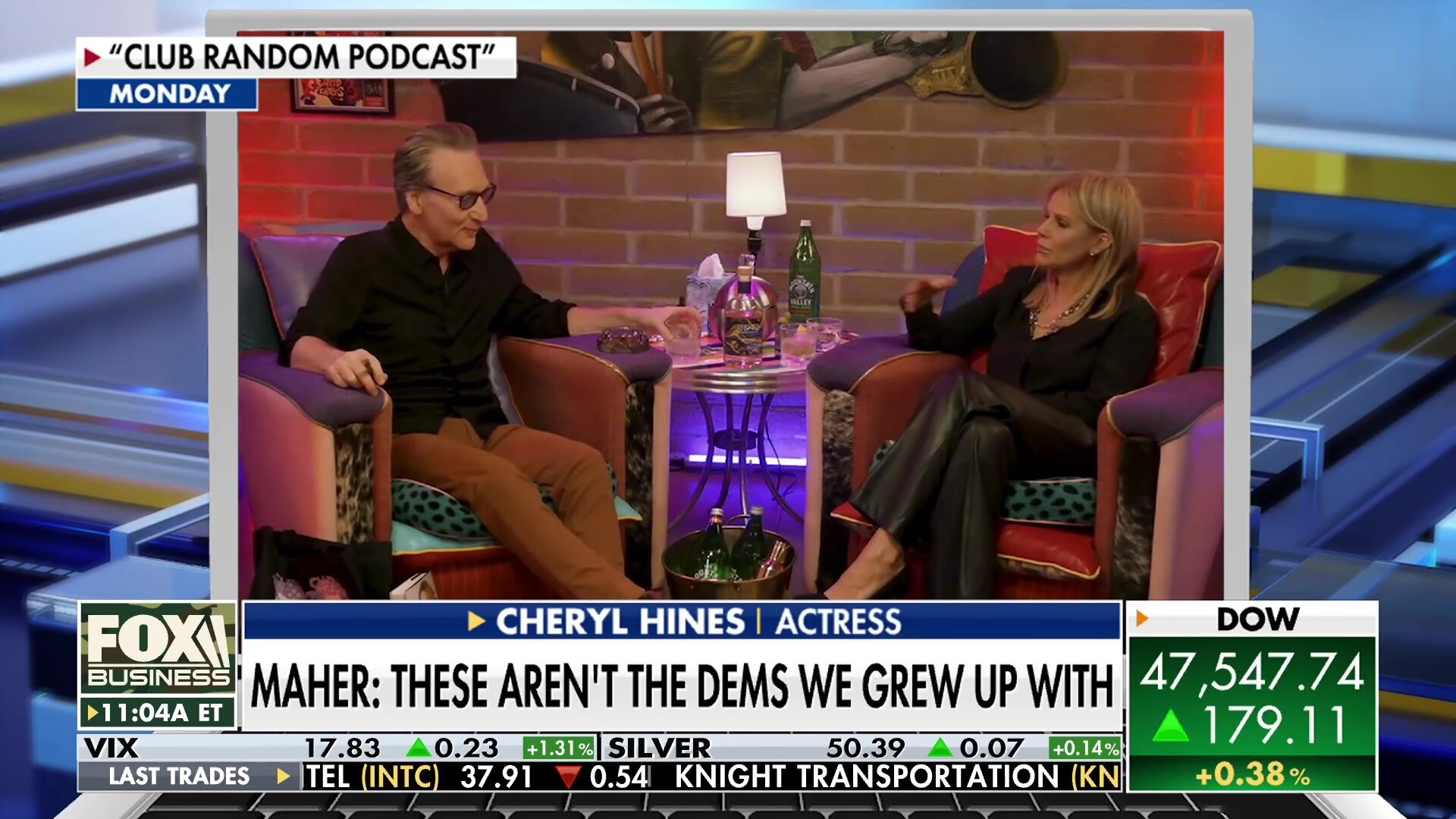 Bill Maher and Cheryl Hines discuss the changing, "mean" nature of the Democratic Party