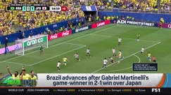 Gabriel Martinelli's game-winner lifts Brazil over Japan