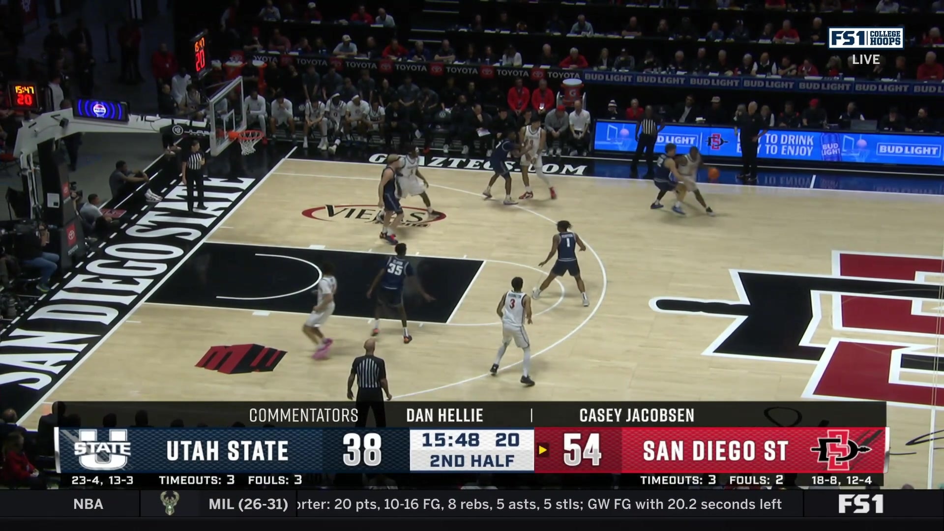 Pharaoh Compton throws down a powerful two-hand dunk