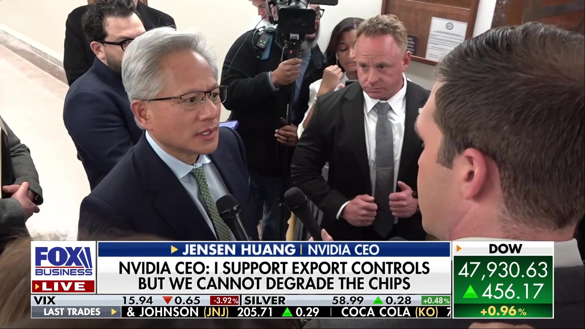 Watch Nvidia CEO Jensen Huang discusses chip export controls to China  Online | FOX One
