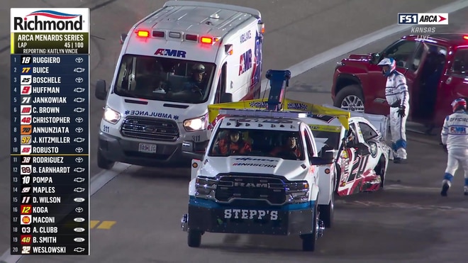 Jake Bollman reacts to championship-altering crash at Kansas
