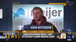 Aidan Hutchinson 'would love' to intercept Aaron Rodgers again