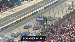 9-car pileup with fire sparks chaos at the NASCAR All-Star Race start