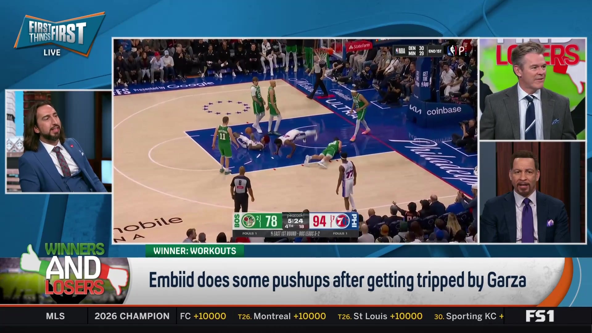 Joel Embiid's pushups spark debate among First Things First hosts