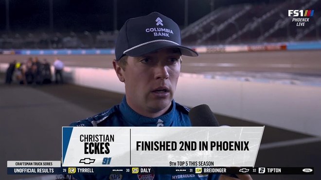 Christian Eckes frustrated by runner-up streak despite progress