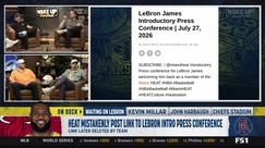 Miami Heat mistakenly leak LeBron James introductory press conference