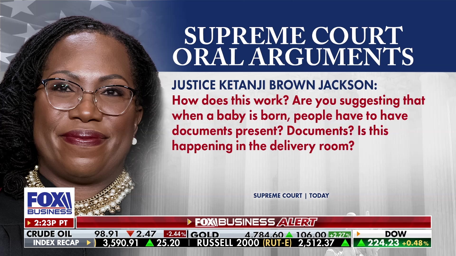 Justice Ketanji Brown Jackson questions practicalities of birthright citizenship enforcement