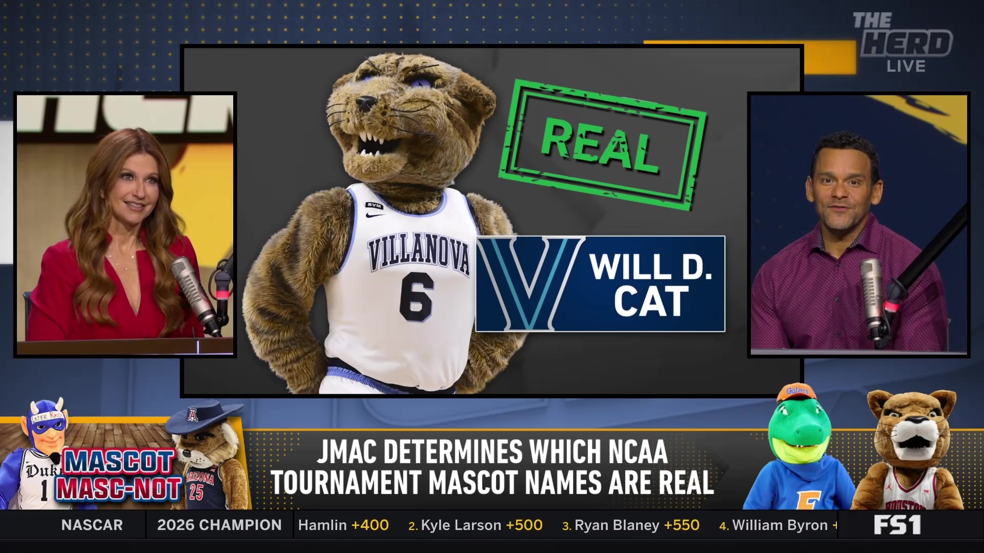 Jason McIntyre surprised by Villanova Wildcats' real mascot name