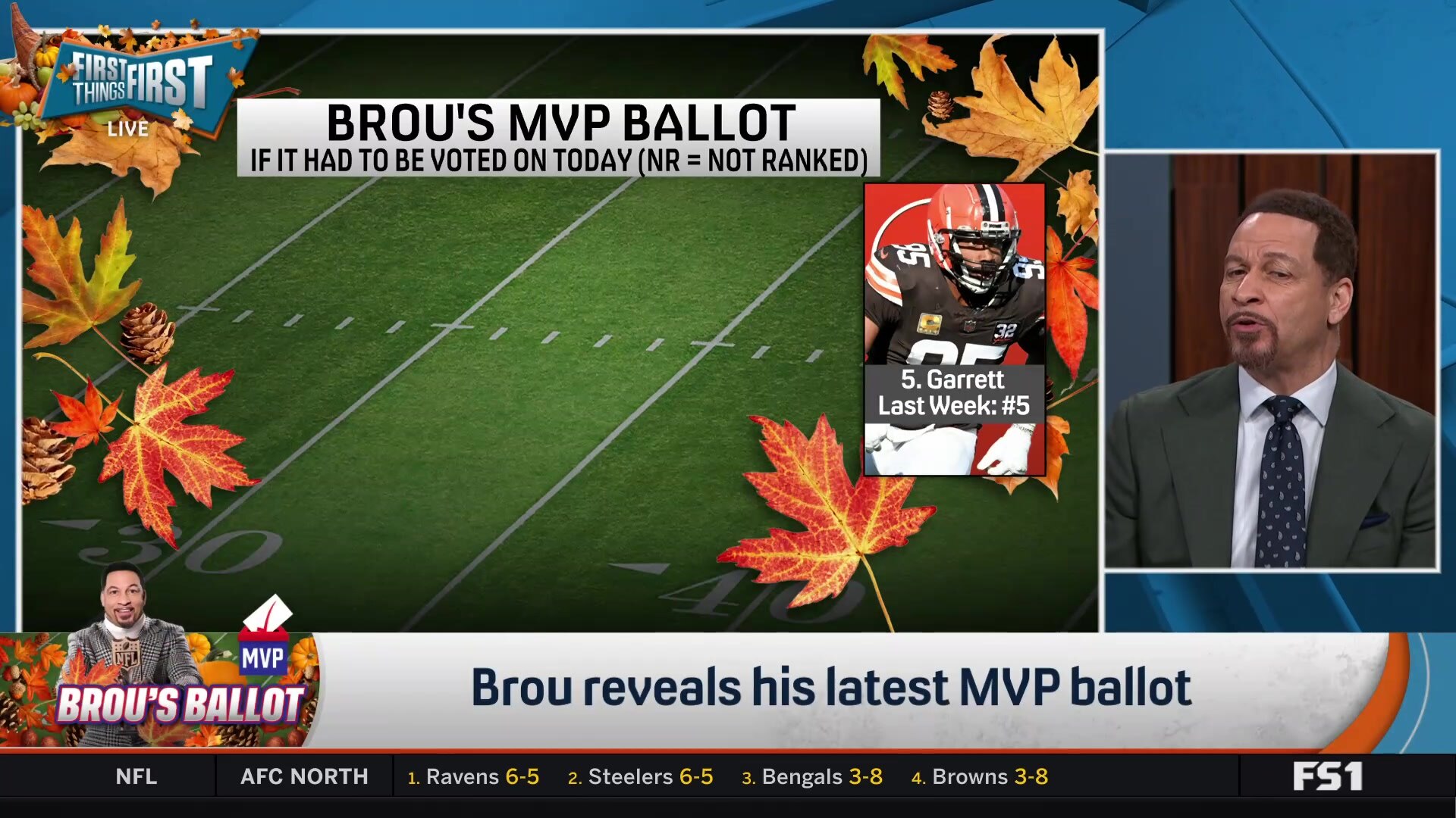 Brou defends Myles Garrett's MVP candidacy on his ballot