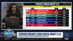 Carnell Tate, Caleb Downs, and Rueben Bain Jr. in the 2026 NFL Draft