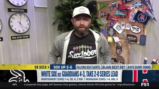 White Sox Dave celebrates Chicago's ALDS success