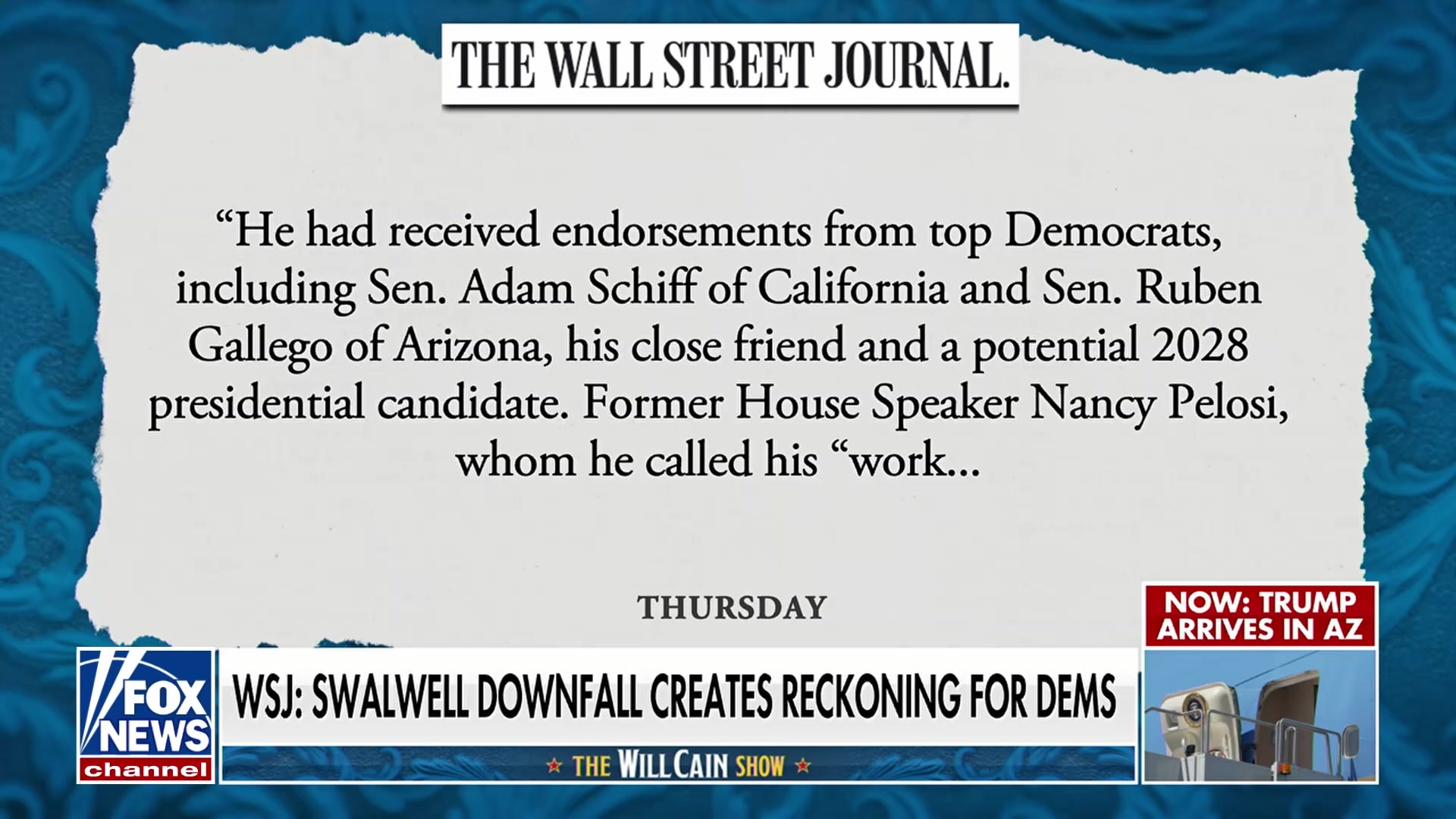 Wall Street Journal: Eric Swalwell's Downfall a Reckoning for Democrats