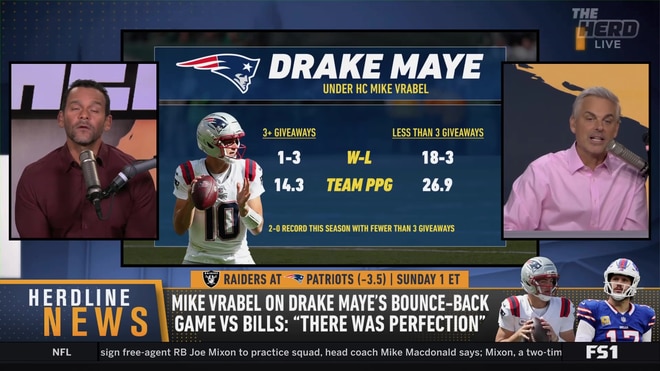Colin Cowherd reacts to Drake May's bounce back win over the Bills