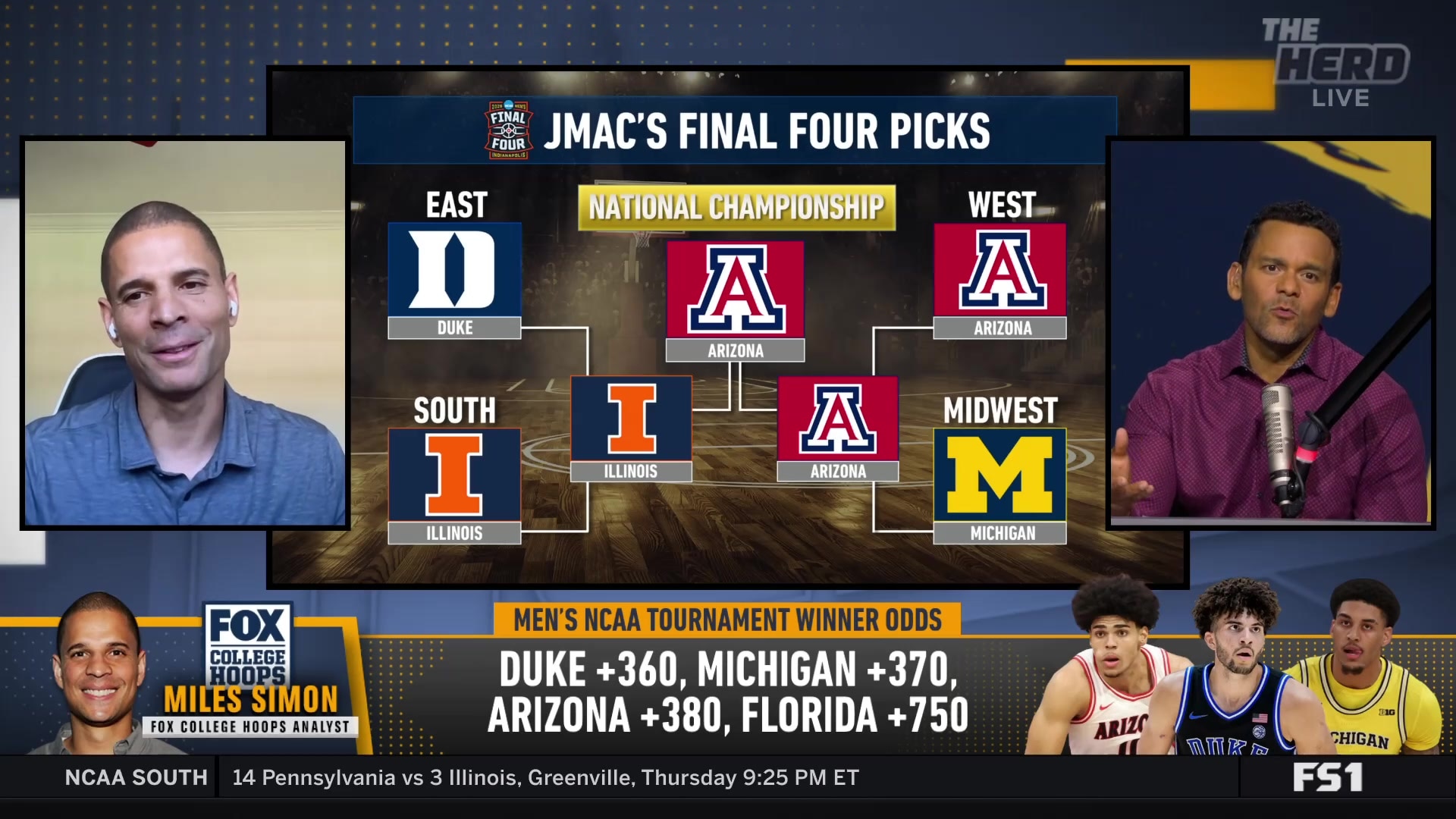 Miles Simon's Bold Final Four Prediction