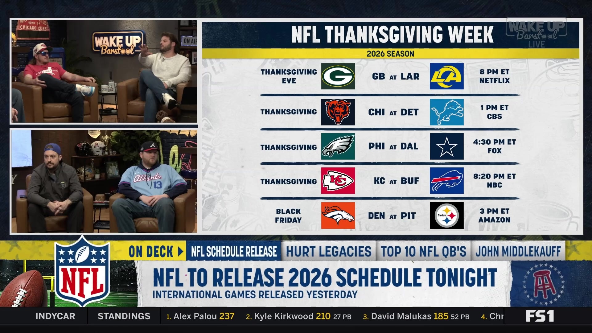 The perfect Thanksgiving: food, drinks, and prime-time football
