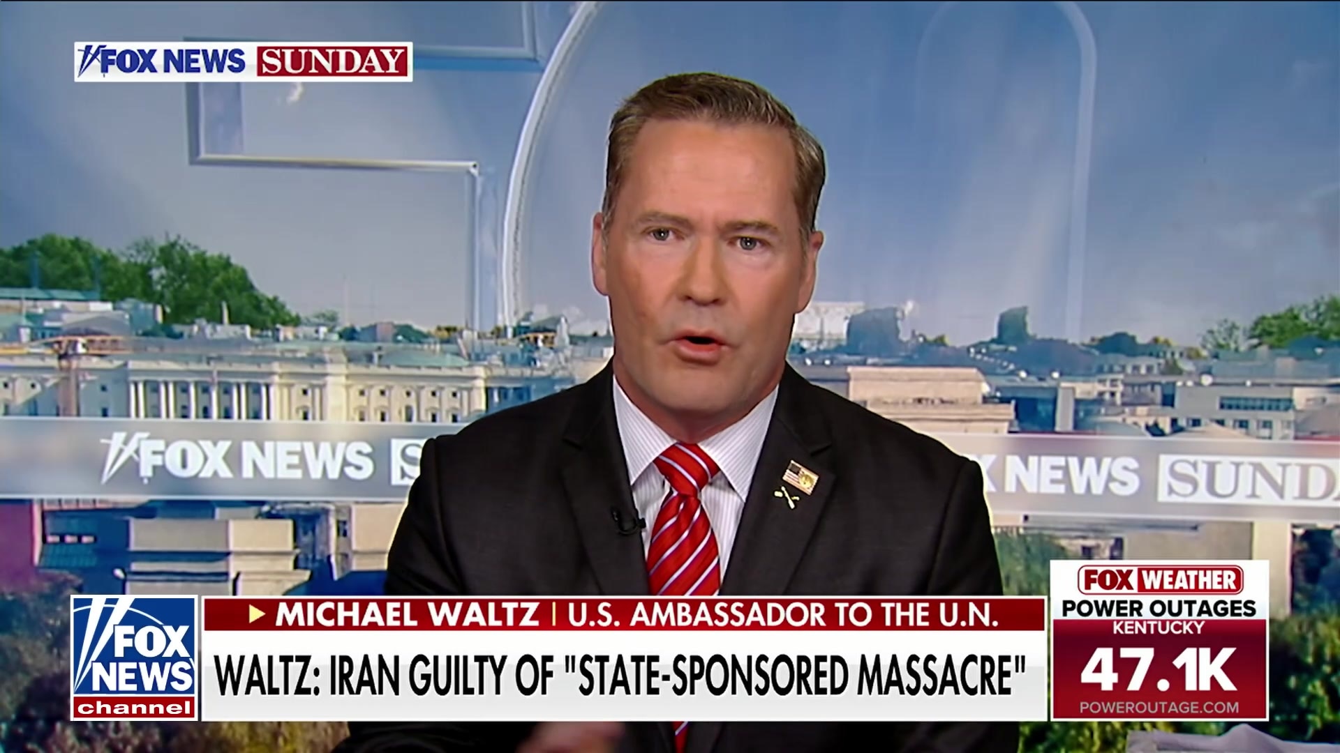 Michael Waltz: Iran guilty of 'state-sponsored massacre' as U.S. takes 'measured steps'