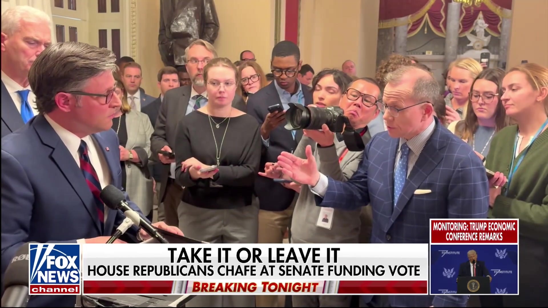 House Speaker Mike Johnson defends House stance on DHS funding amid Senate "gambit"