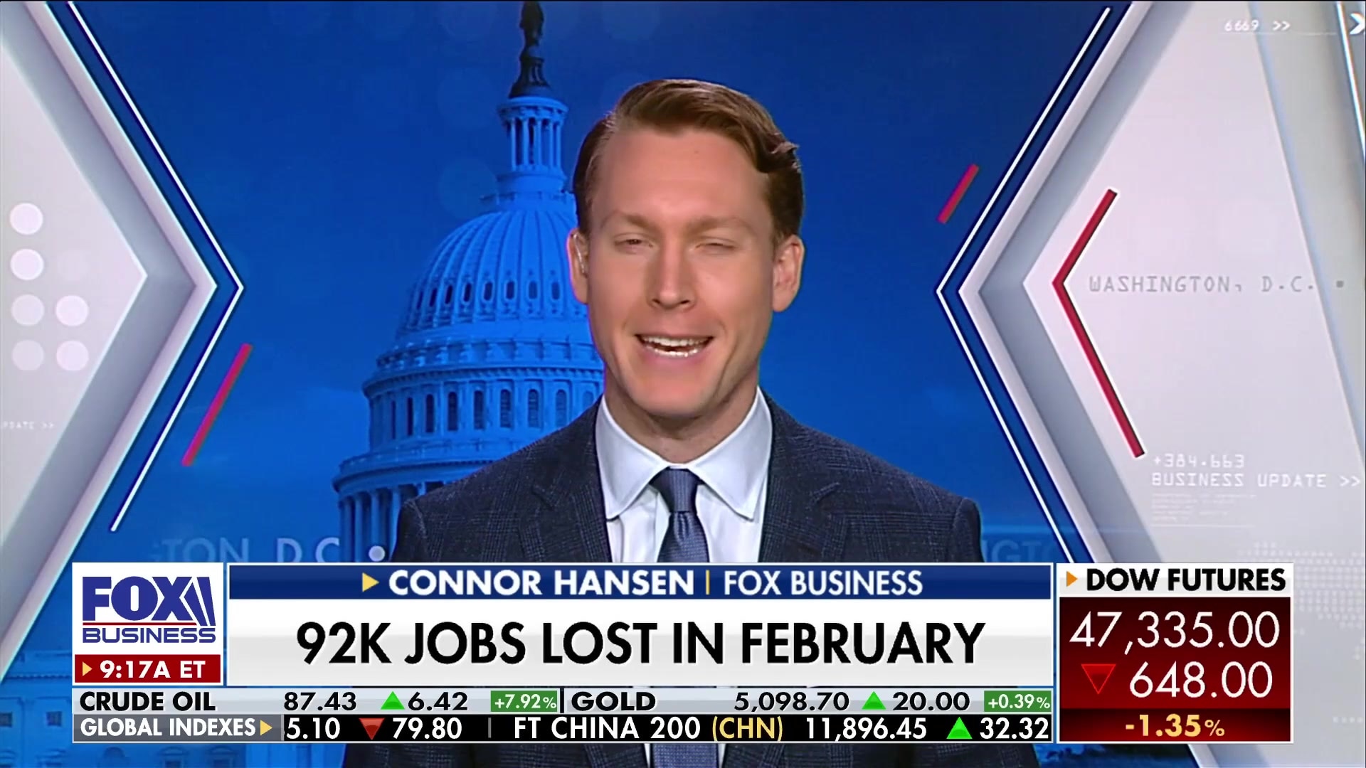 February jobs report shows 92,000 jobs lost and unemployment at 4.4%