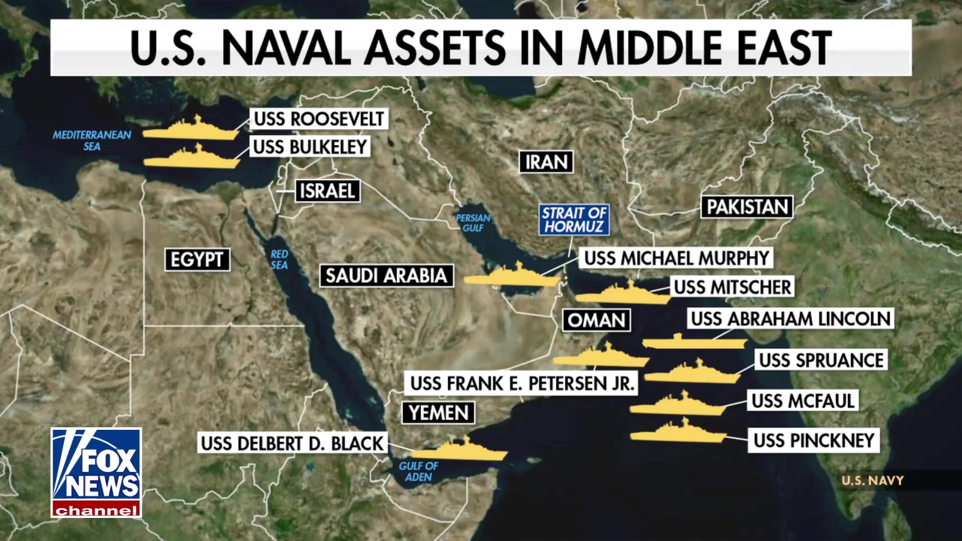 One-third of US Navy's deployed fleet positioned near Iran amid rising tensions