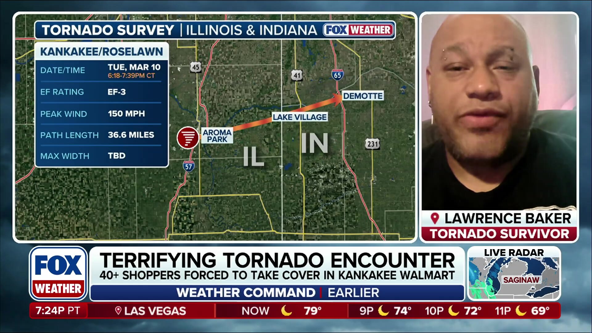 Delivery driver describes terrifying EF-3 tornado encounter in Kankakee