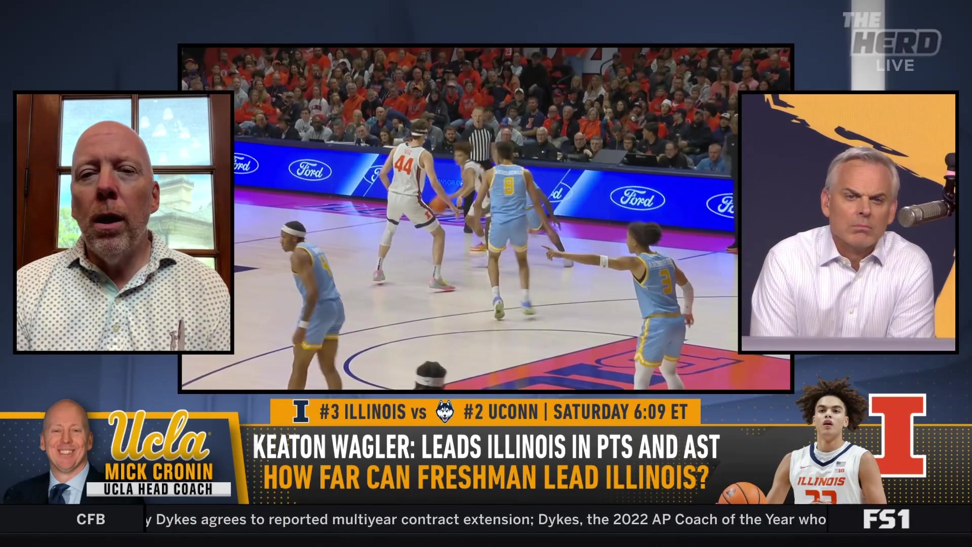 UCLA Head Coach Mick Cronin analyzes Illinois's powerful lineup and defensive improvements